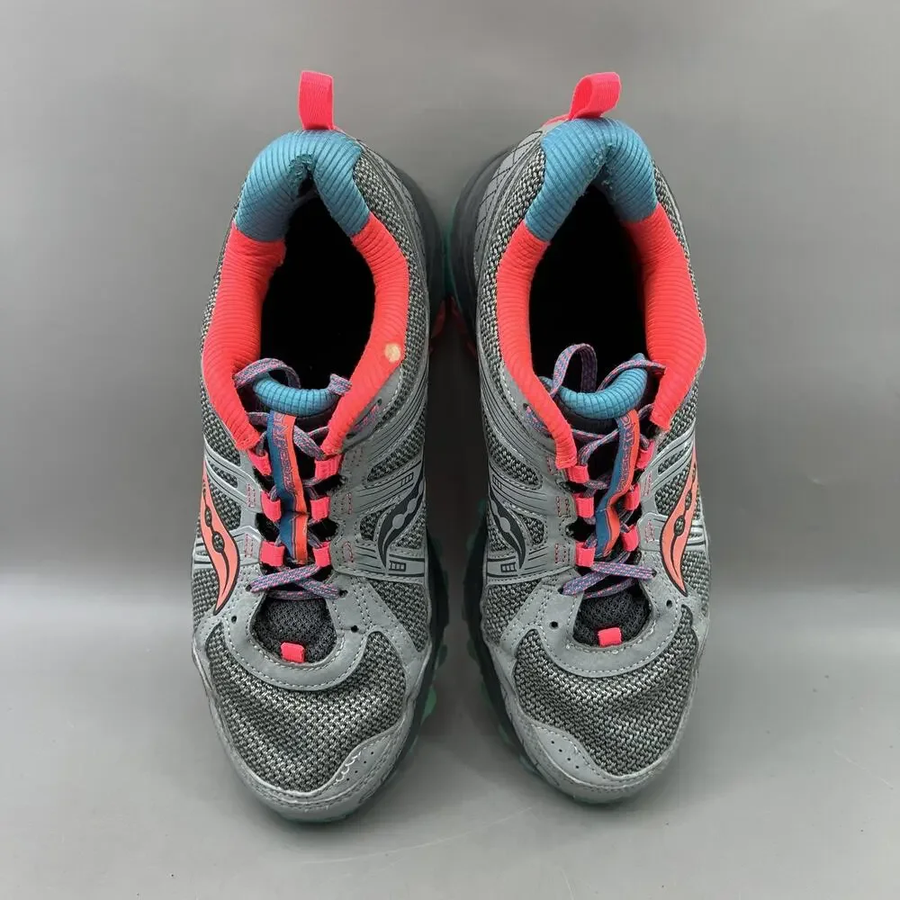 Saucony Excursion TR9 Trail Running Shoes Women 9.5 Wide Gray Comfort Sneakers